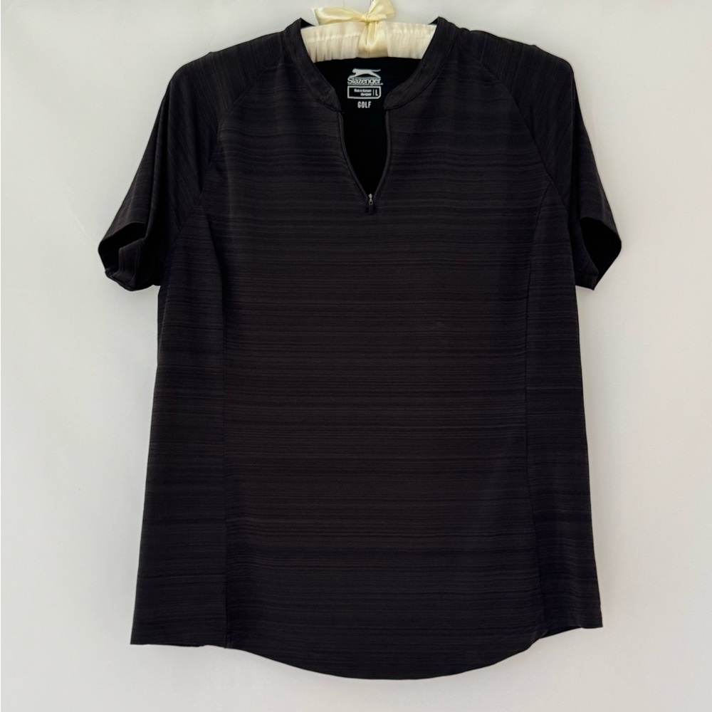 Slazenger Black Short Sleeve Tee Golf